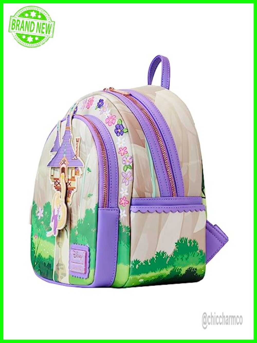 Loungefly Disney Tangled Rapunzel Mini Backpack Vegan Leather - Picture 2 of 6